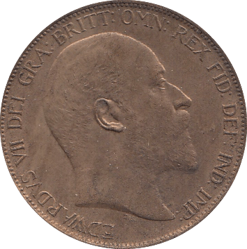 1902 PENNY ( AUNC ) C - Penny - Cambridgeshire Coins