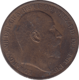 1902 PENNY ( EF ) 6 - Penny - Cambridgeshire Coins