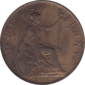 1902 PENNY ( EF ) 6 - Penny - Cambridgeshire Coins