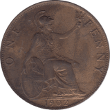 1902 PENNY ( EF ) 6 - Penny - Cambridgeshire Coins