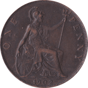 1902 PENNY ( GVF ) B - Penny - Cambridgeshire Coins