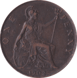 1902 PENNY ( GVF ) B - Penny - Cambridgeshire Coins