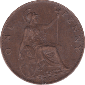 1902 PENNY ( GVF ) D - Penny - Cambridgeshire Coins