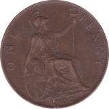 1902 PENNY ( GVF ) D - Penny - Cambridgeshire Coins