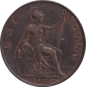 1902 PENNY ( GVF ) - PENNY - Cambridgeshire Coins