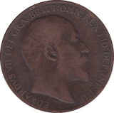 1902 PENNY ( POOR ) - Penny - Cambridgeshire Coins