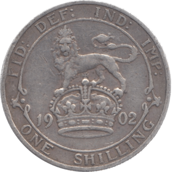 1902 SHILLING ( FINE ) 13 - Shilling - Cambridgeshire Coins