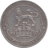 1902 SHILLING ( FINE ) 13 - Shilling - Cambridgeshire Coins