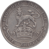 1902 SHILLING ( GF ) 14 - Shilling - Cambridgeshire Coins