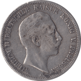 1902 SILVER 5 MARK GERMANY - SILVER WORLD COINS - Cambridgeshire Coins