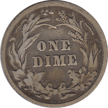 1902 SILVER DIME USA - SILVER WORLD COINS - Cambridgeshire Coins