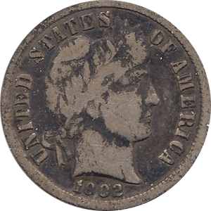 1902 SILVER DIME USA - SILVER WORLD COINS - Cambridgeshire Coins