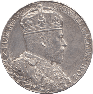 1902 SILVER EDWARD VII ALEXANDRA MEDALLION - MEDALLIONS - Cambridgeshire Coins