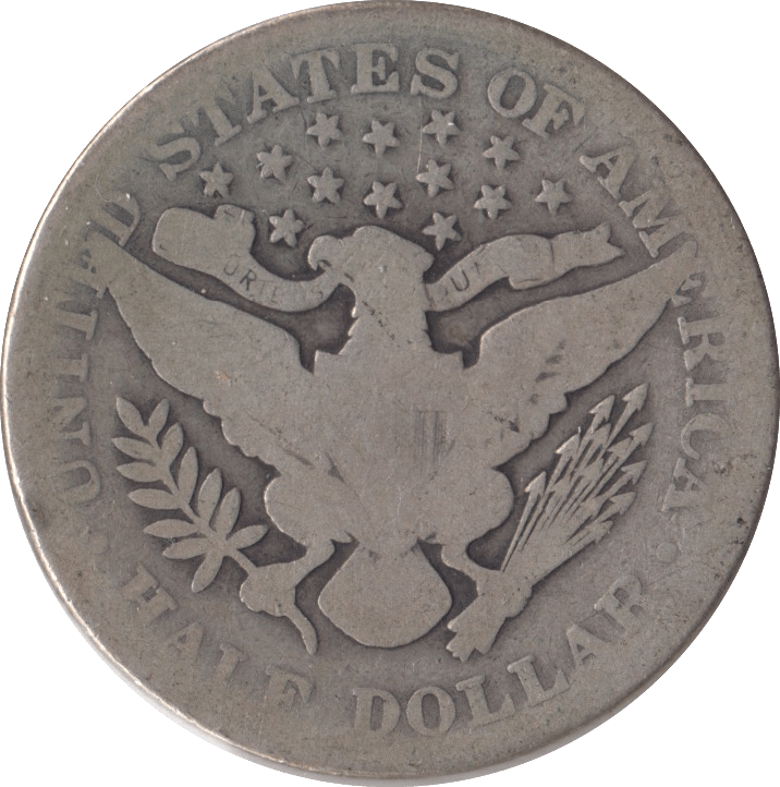 1902 SILVER HALF DOLLAR USA - SILVER WORLD COINS - Cambridgeshire Coins