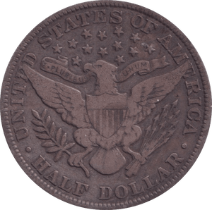 1902 SILVER HALF DOLLAR USA - SILVER WORLD COINS - Cambridgeshire Coins