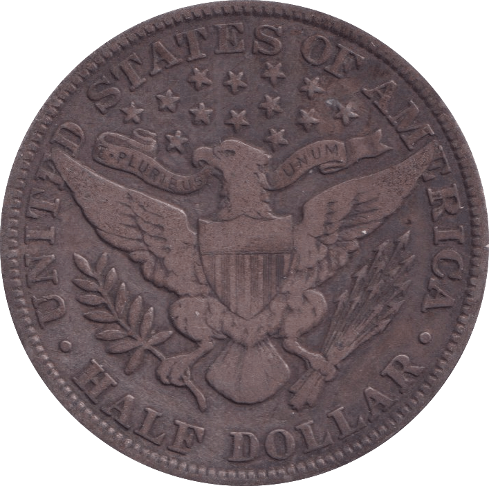 1902 SILVER HALF DOLLAR USA - SILVER WORLD COINS - Cambridgeshire Coins