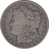 1902 SILVER MORGAN DOLLAR SAN FRANCISCO MINT - SILVER WORLD COINS - Cambridgeshire Coins