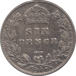 1902 SIXPENCE ( AEF ) - Sixpence - Cambridgeshire Coins