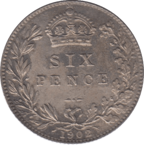 1902 SIXPENCE ( AUNC ) 4 - sixpence - Cambridgeshire Coins