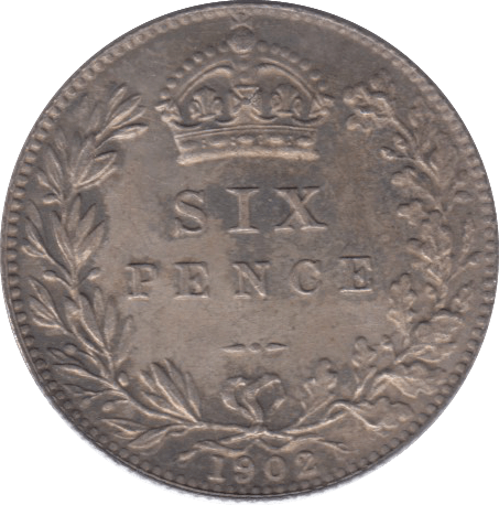 1902 SIXPENCE ( AUNC ) 4 - sixpence - Cambridgeshire Coins