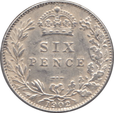 1902 SIXPENCE ( AUNC ) 5 - sixpence - Cambridgeshire Coins