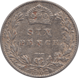 1902 SIXPENCE ( AUNC ) - Sixpence - Cambridgeshire Coins