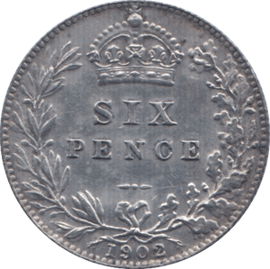 1902 SIXPENCE ( AUNC ) - Sixpence - Cambridgeshire Coins