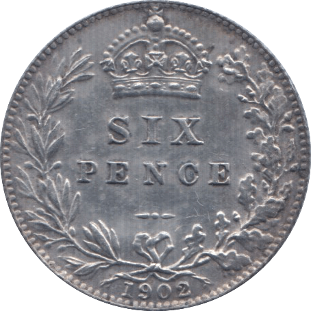 1902 SIXPENCE ( AUNC ) - Sixpence - Cambridgeshire Coins