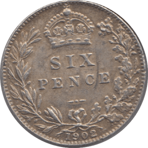 1902 SIXPENCE ( EF ) 18 - Sixpence - Cambridgeshire Coins