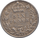 1902 SIXPENCE ( EF ) 18 - Sixpence - Cambridgeshire Coins