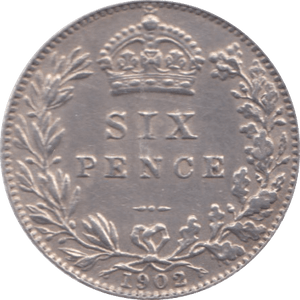 1902 SIXPENCE ( EF ) 6 - Sixpence - Cambridgeshire Coins