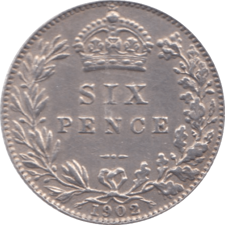 1902 SIXPENCE ( EF ) 6 - Sixpence - Cambridgeshire Coins