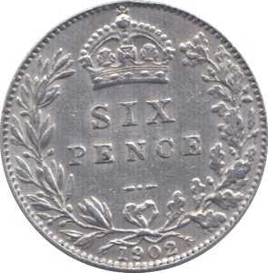 1902 SIXPENCE ( EF ) I - Sixpence - Cambridgeshire Coins