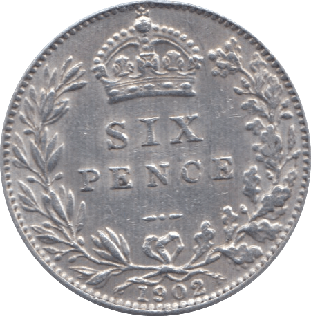 1902 SIXPENCE ( EF ) I - Sixpence - Cambridgeshire Coins
