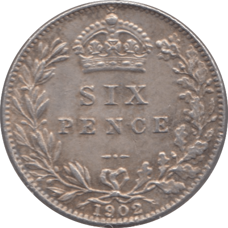 1902 SIXPENCE ( EF ) - Sixpence - Cambridgeshire Coins