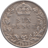 1902 SIXPENCE ( EF ) - Sixpence - Cambridgeshire Coins