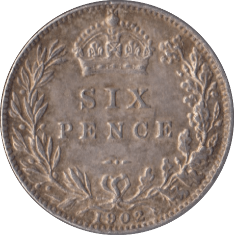 1902 SIXPENCE ( EF ) - Sixpence - Cambridgeshire Coins
