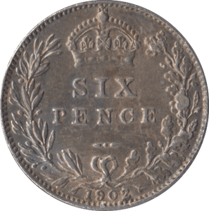 1902 SIXPENCE ( EF ) - Sixpence - Cambridgeshire Coins