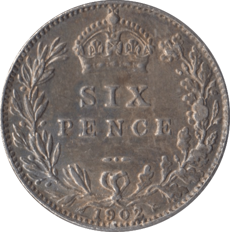 1902 SIXPENCE ( EF ) - Sixpence - Cambridgeshire Coins