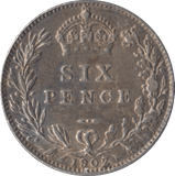 1902 SIXPENCE ( EF ) - Sixpence - Cambridgeshire Coins