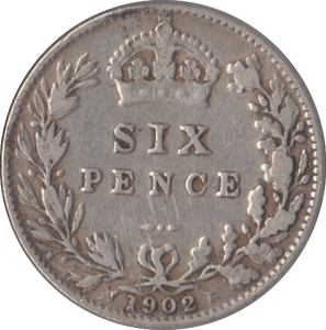 1902 SIXPENCE ( FINE ) - Sixpence - Cambridgeshire Coins