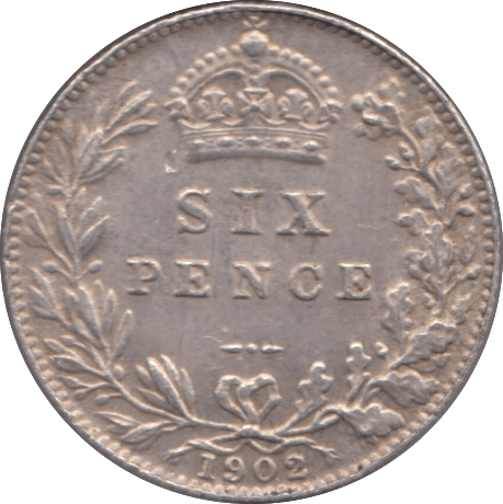 1902 SIXPENCE ( GVF ) 2 - SIXPENCE - Cambridgeshire Coins