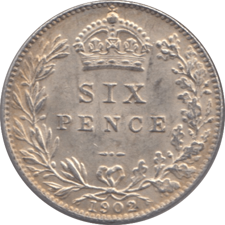 1902 SIXPENCE ( UNC ) - Sixpence - Cambridgeshire Coins