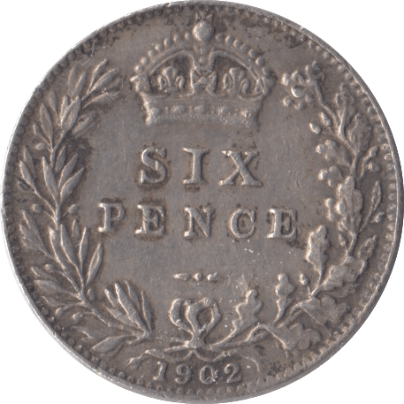 1902 SIXPENCE ( VF ) - Sixpence - Cambridgeshire Coins