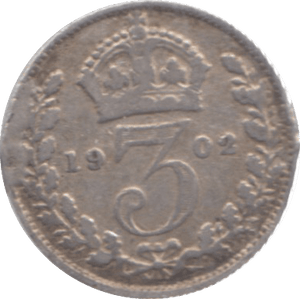 1902 THREEPENCE ( FINE ) - Threepence - Cambridgeshire Coins