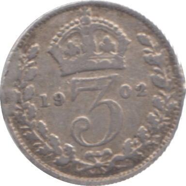 1902 THREEPENCE ( FINE ) - Threepence - Cambridgeshire Coins