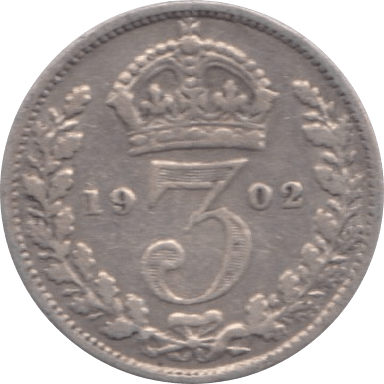 1902 THREEPENCE ( GF ) 1 - Threepence - Cambridgeshire Coins