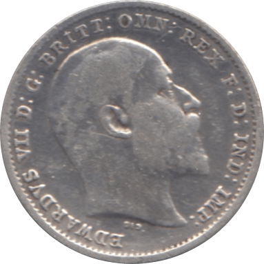 1902 THREEPENCE ( VF ) 1 - Threepence - Cambridgeshire Coins