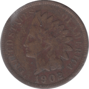 1902 USA ONE CENT - WORLD COINS - Cambridgeshire Coins
