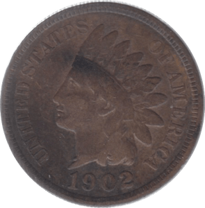 1902 USA ONE CENT - WORLD COINS - Cambridgeshire Coins